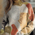 womens-vintage-artistic-colour-blocking-lines-print-knit-turtleneck-pullover-sweater