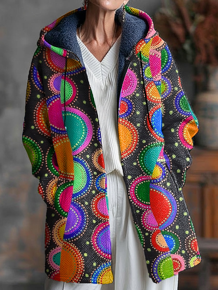abstract-colorful-semicircle-painting-art-print-unisex-plush-thick-long-sleeved-sweater-cardigan-coat