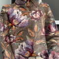 Pull à col roulé en maille à imprimé floral vintage 