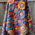 Colorful Funny Print Knit Pullover Sweater