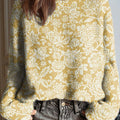 womens-retro-art-flowers-casual-pullover-sweater