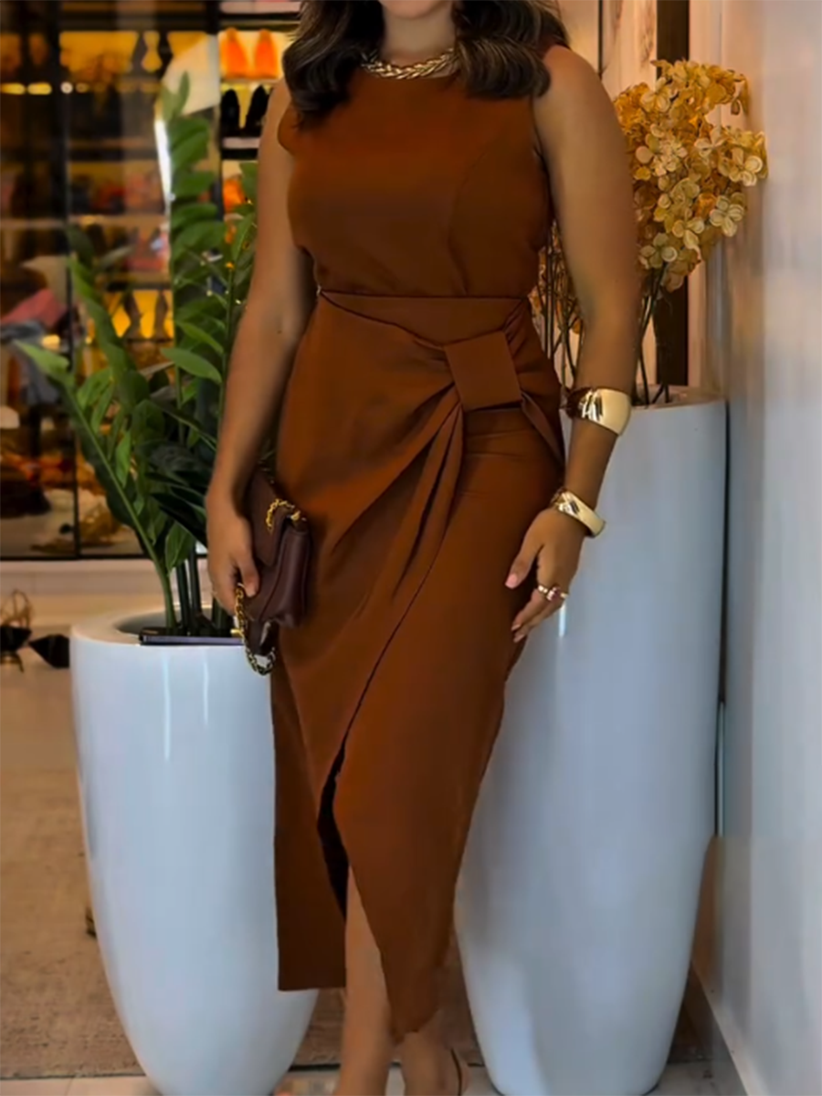 Women's Elegant Bow Vest Skirt Two-piece Suit