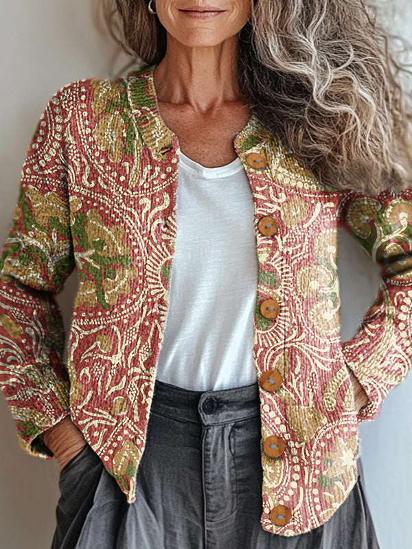 vintage-floral-paisley-painting-art-print-buttoned-cardigan-sweater