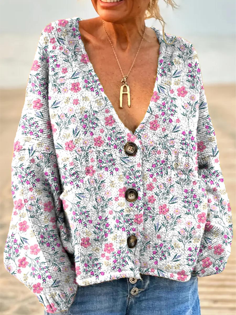 womens-floral-pattern-art-print-casual-pullover-sweater-pjnw