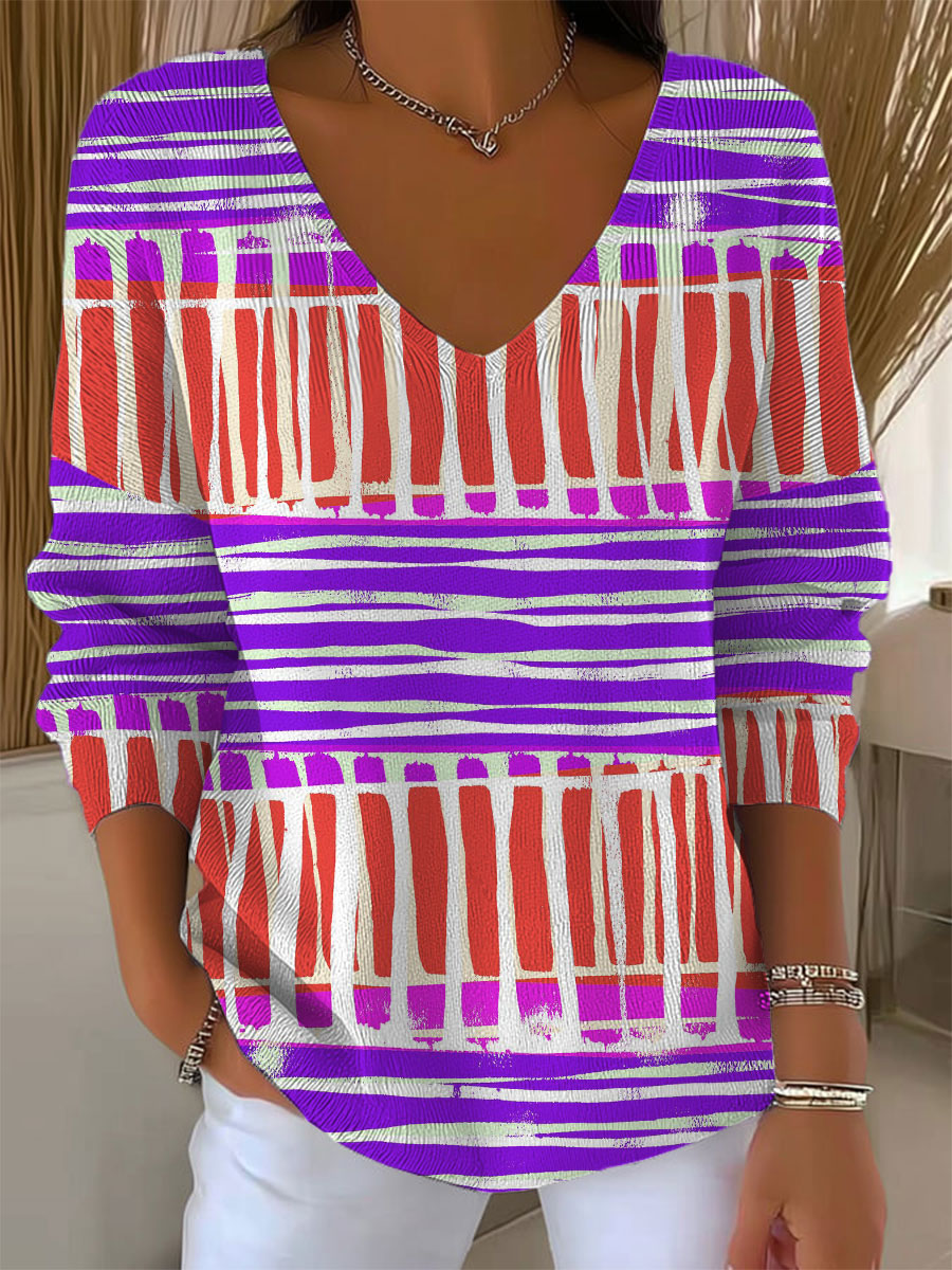 womens-vintage-abstract-geometry-art-print-casual-pullover-sweater-b03h