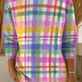 womens-colorful-striped-plaid-art-print-casual-pullover-sweater