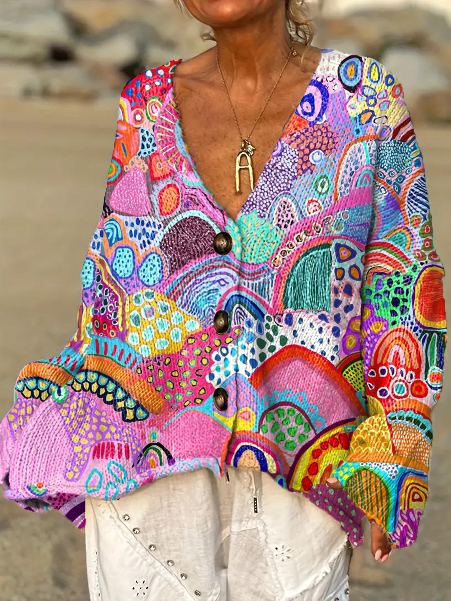 womens-beautiful-colorful-abstract-geometric-painting-art-print-casual-pullover-sweater