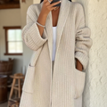 Women's Loose Thick-knit Pocket Cardigan Sweater