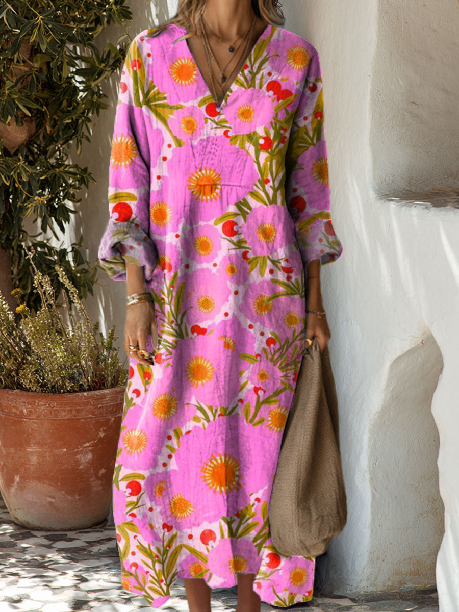 Women's Flowers Floral Art Casual Print Dress