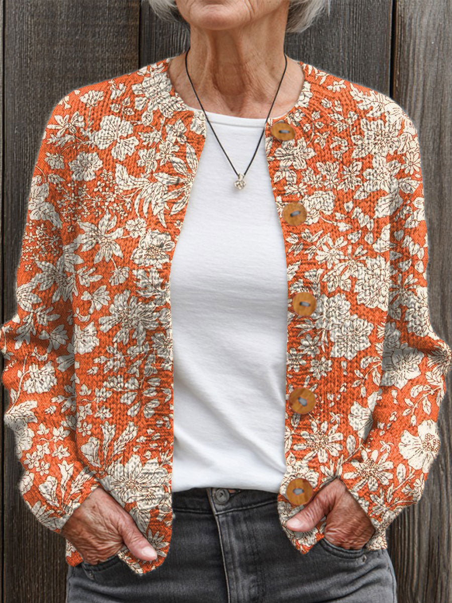 vintage-flower-art-print-buttoned-cardigan-sweater-q4f4