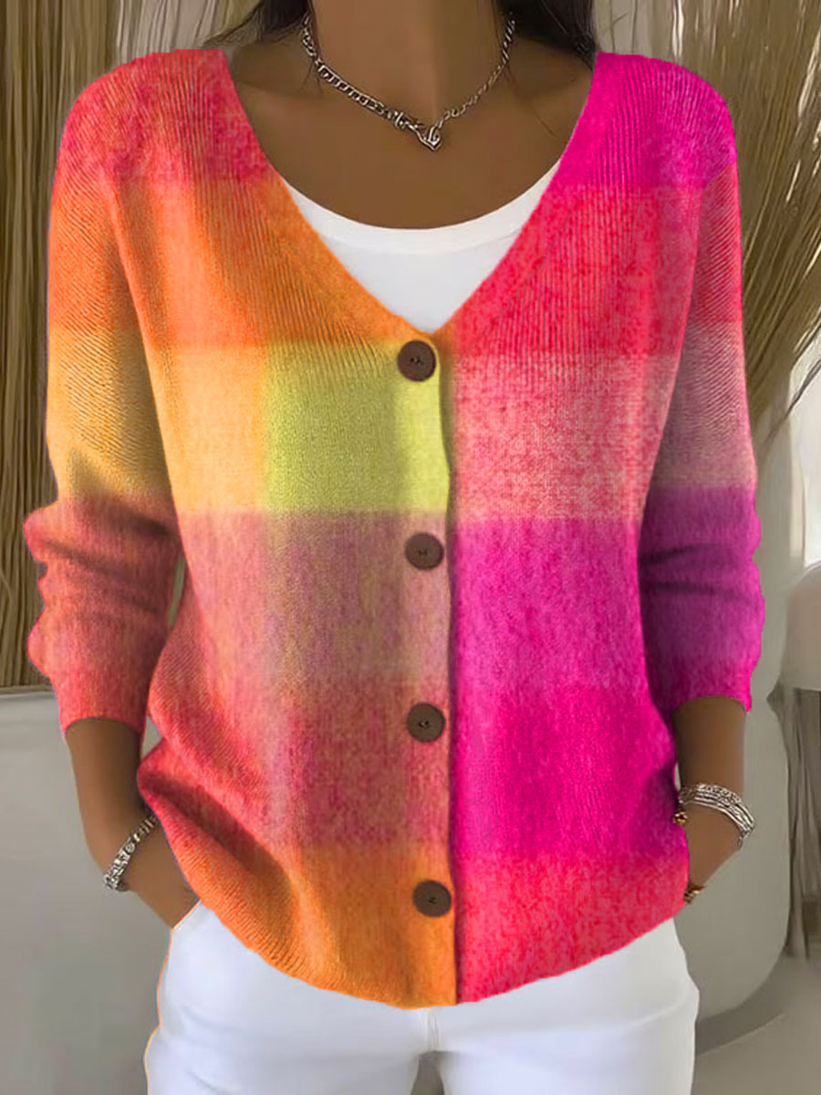 vintage-abstract-geometry-art-print-buttoned-v-neck-cardigan-sweater-3opn