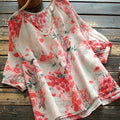 Women's Floral Casual Loose Tee Shirt