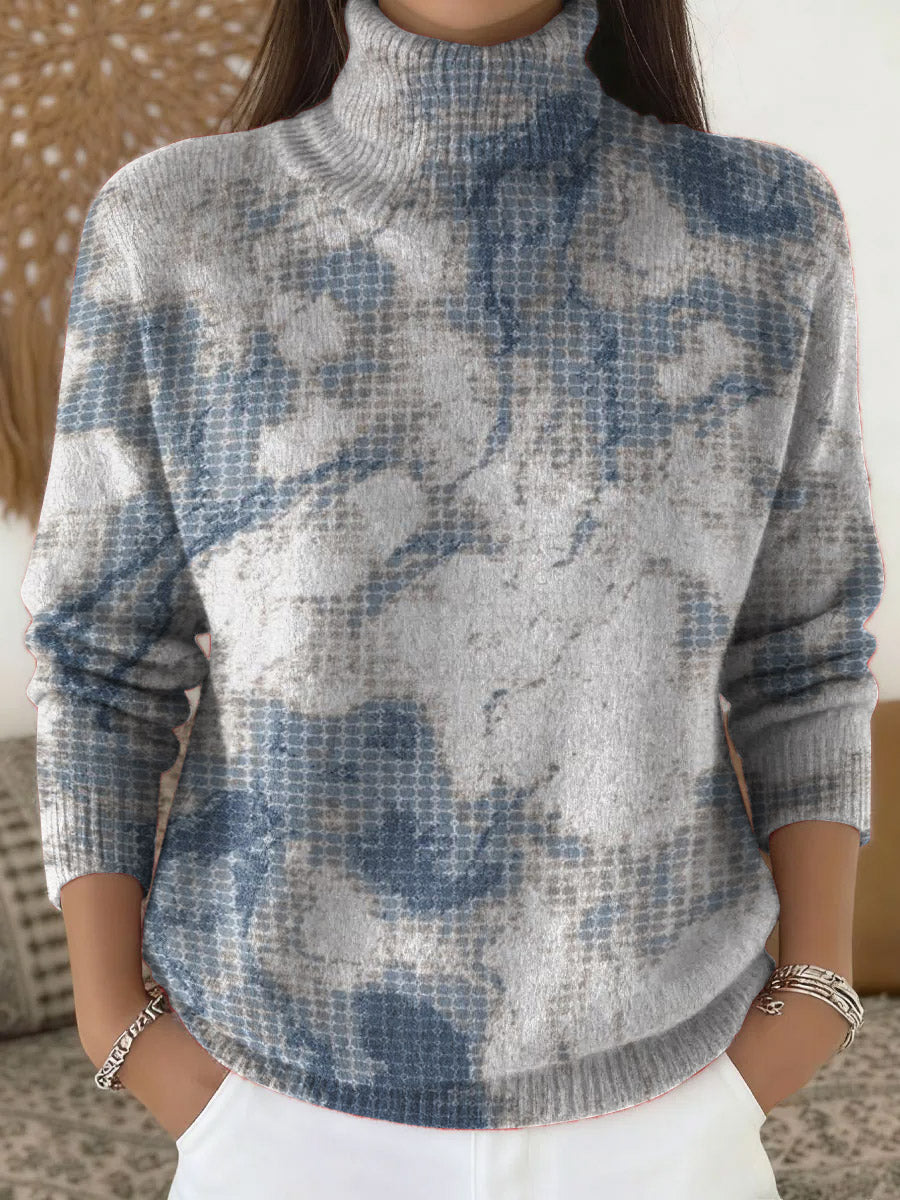 Gradient color spot decorative pattern Casual Sweater