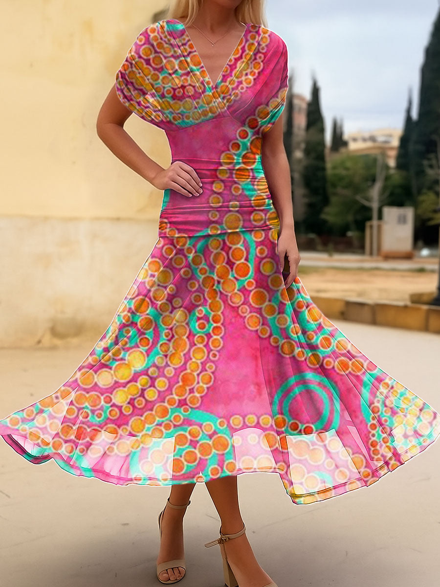 Women's Flowers Floral Simple Print Cotton Dress