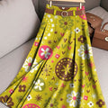 Women's Retro Flowers Pattern Casual Print Cotton Skirt