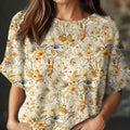 womens-vintage-floral-art-print-casual-crew-neck-short-sleeve-knitted-sweater-69rt