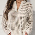 womens-pullover-zipper-half-open-hollow-long-sleeved-sweater