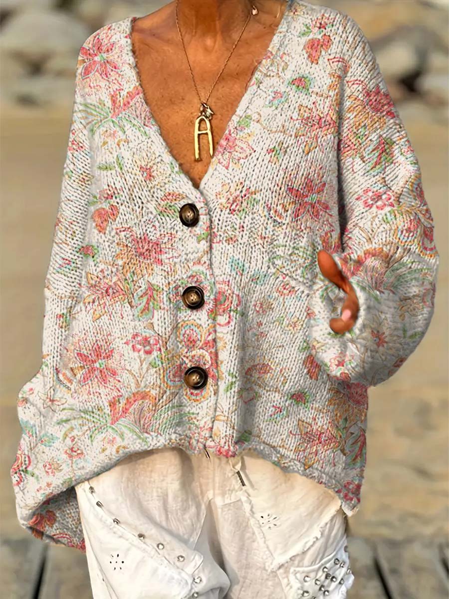 womens-retro-artistic-flowers-casual-pullover-sweater-o4m1