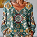 womens-vintage-ethnic-geometric-floral-art-print-casual-pullover-sweater