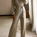 Women's Elegant Christmas Party Sparkling Jumpsuit