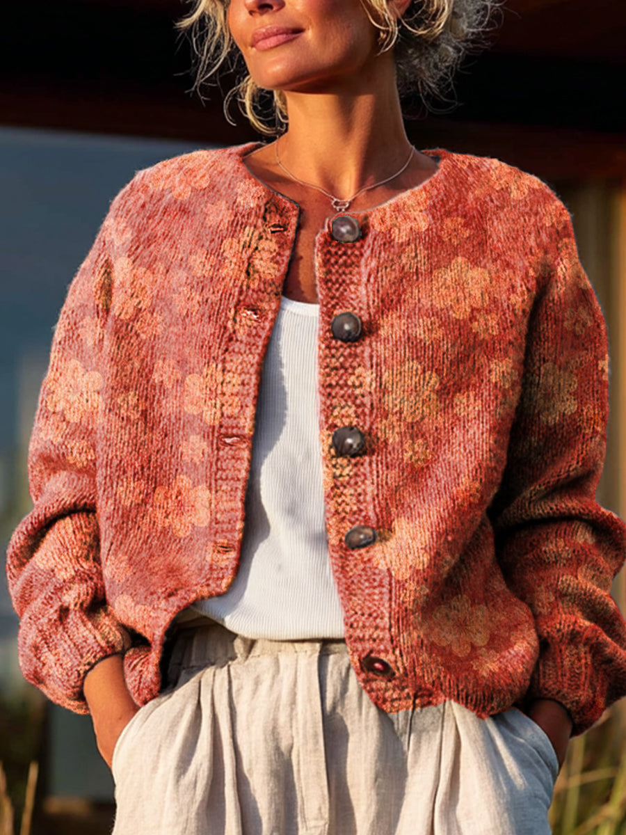 vintage-small-flower-painting-art-print-buttoned-cardigan-sweater-7r0t