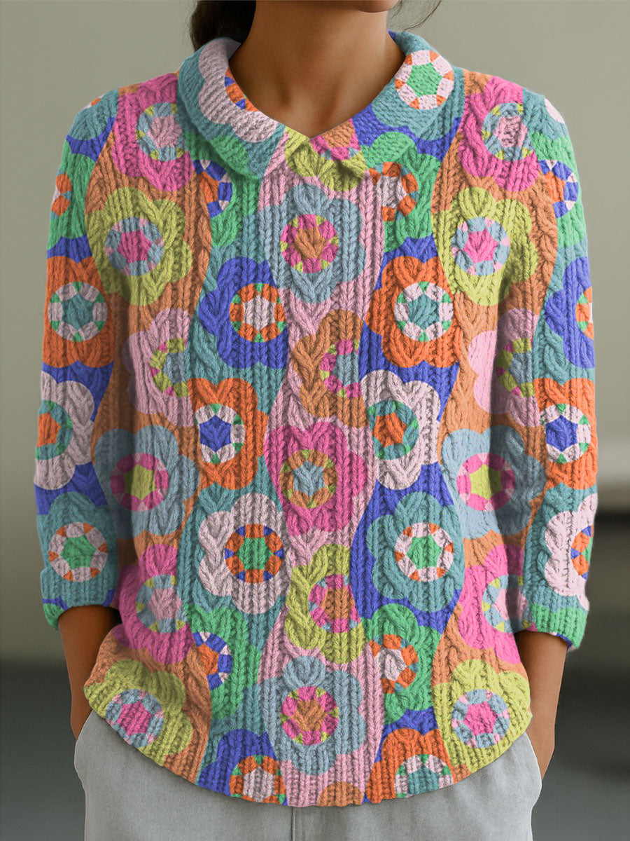 womens-flowers-casual-peter-pan-collar-3-4-sleeve-sweater-fgy8