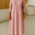Women's V-neck Long Sleeve Sequined Casual Loose Knit Dress