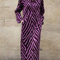 Art Berry Zebra Print Pocket Maxi Dress