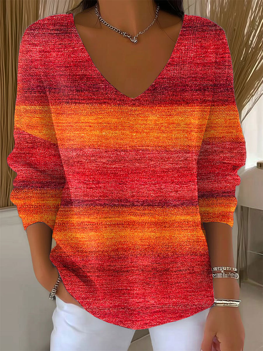 womens-vintage-gradient-art-print-casual-pullover-sweater-k9g0