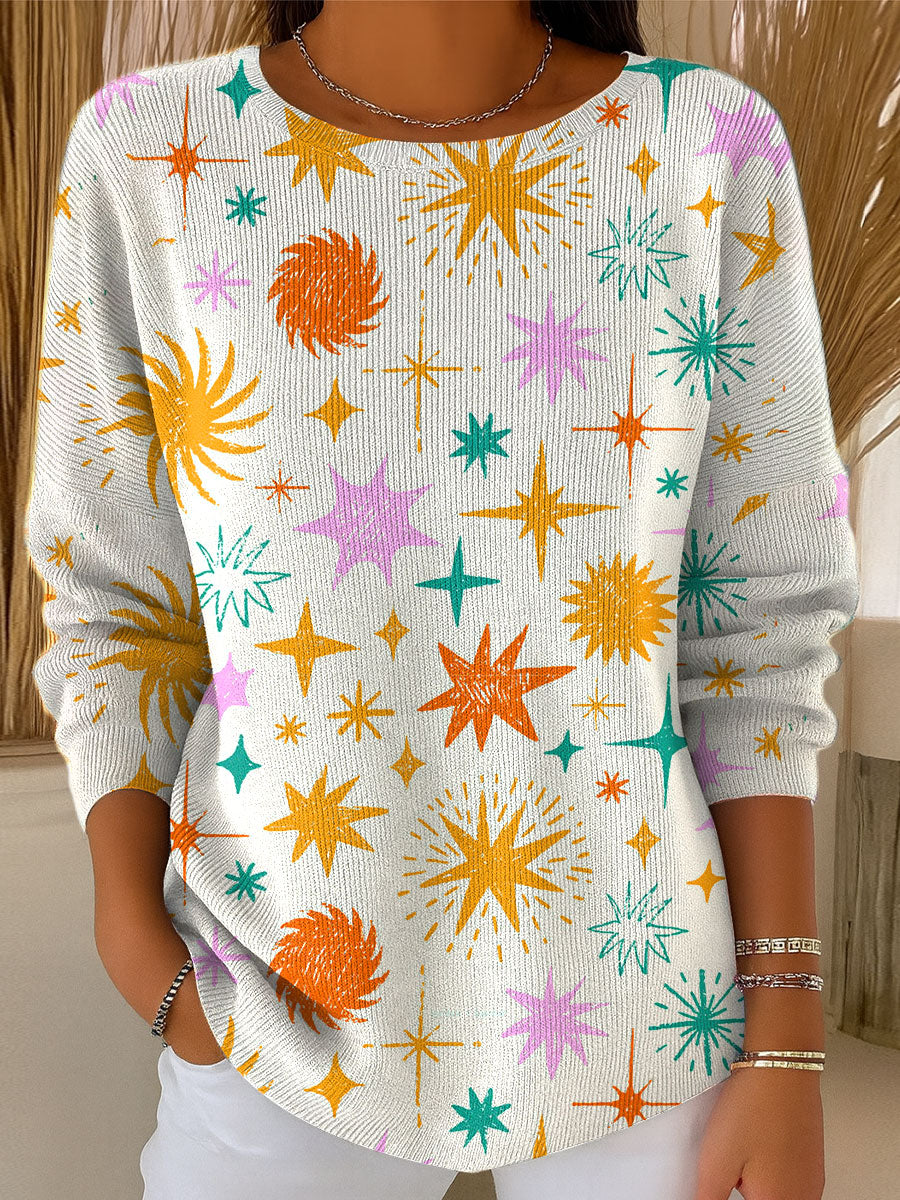 womens-vintage-abstract-geometric-art-print-casual-pullover-sweater-idnd