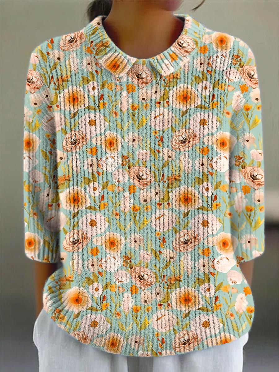 womens-vintage-floral-art-print-casual-pullover-sweater-8zsl