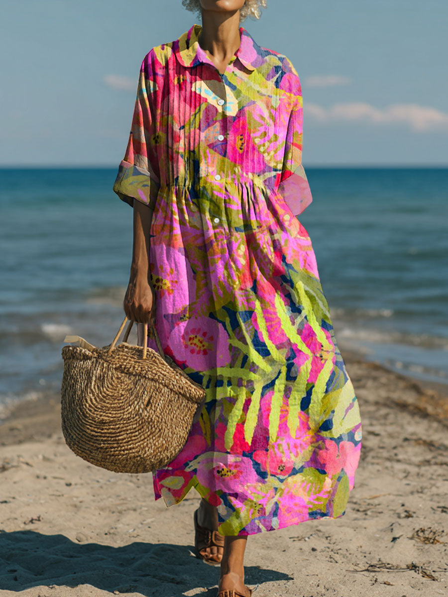 Women's Flowers Art Casual Print Dress