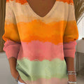 womens-gradient-pattern-art-print-casual-pullover-sweater