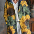 beautiful-big-sunflower-painting-art-print-unisex-plush-thick-long-sleeved-sweater-cardigan-coat