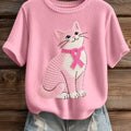 Women's Lovely Cat Crochet Pattern Cozy Knit Top