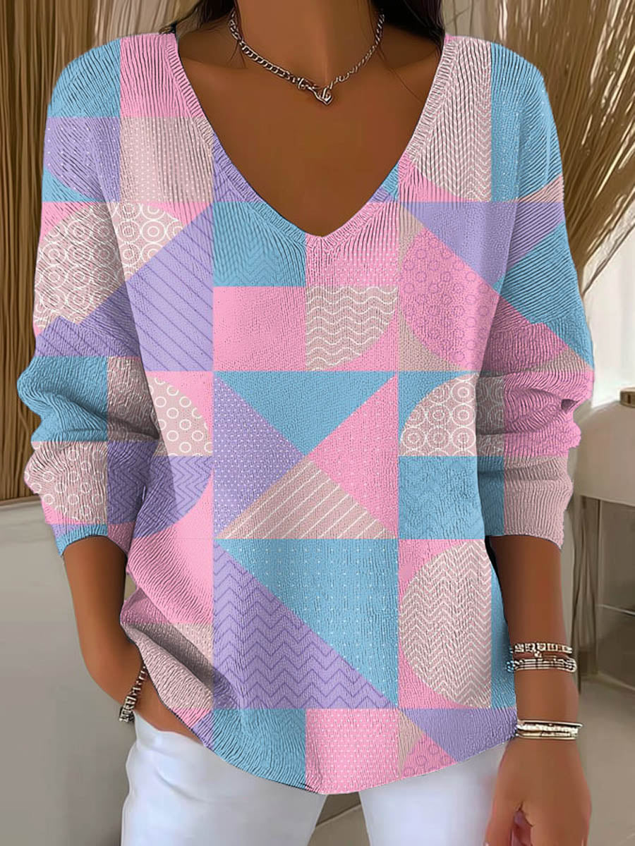 womens-geometric-pattern-art-print-casual-pullover-sweater-8o7i
