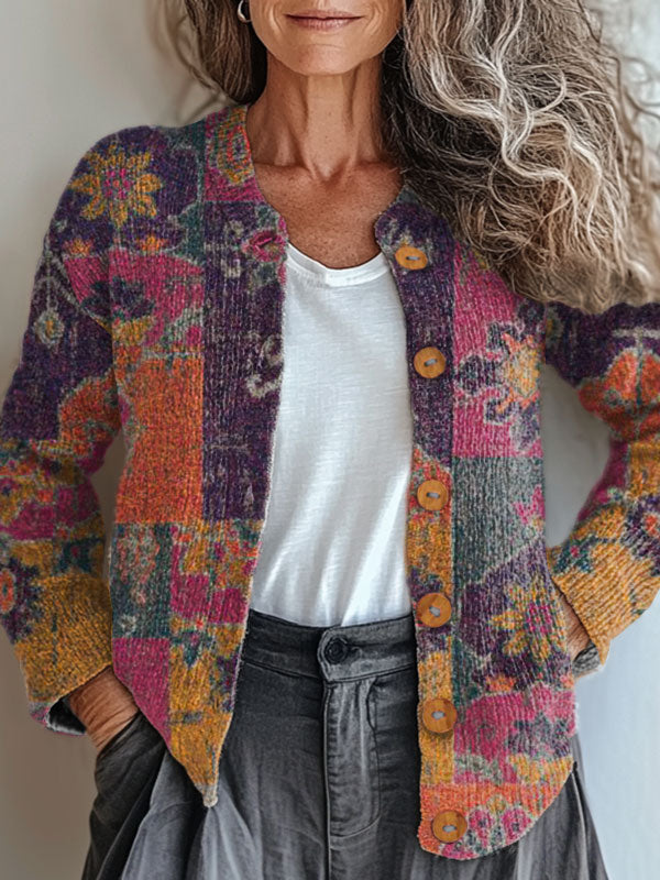 vintage-flower-art-print-buttoned-cardigan-sweater-i5d8