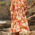 Robe en coton à imprimé floral coloré Orlane