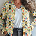 womens-lovely-bees-floral-art-print-buttoned-cardigan-sweater
