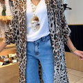 Animal Print Long Cotton Shirt
