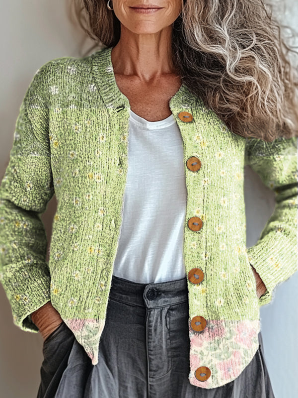 womens-artistic-creative-flowers-print-buttoned-cardigan-sweater-1tau