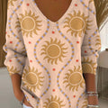 womens-sun-wave-print-casual-pullover-sweater