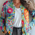 womens-abstract-pattern-art-print-buttoned-cardigan-sweater