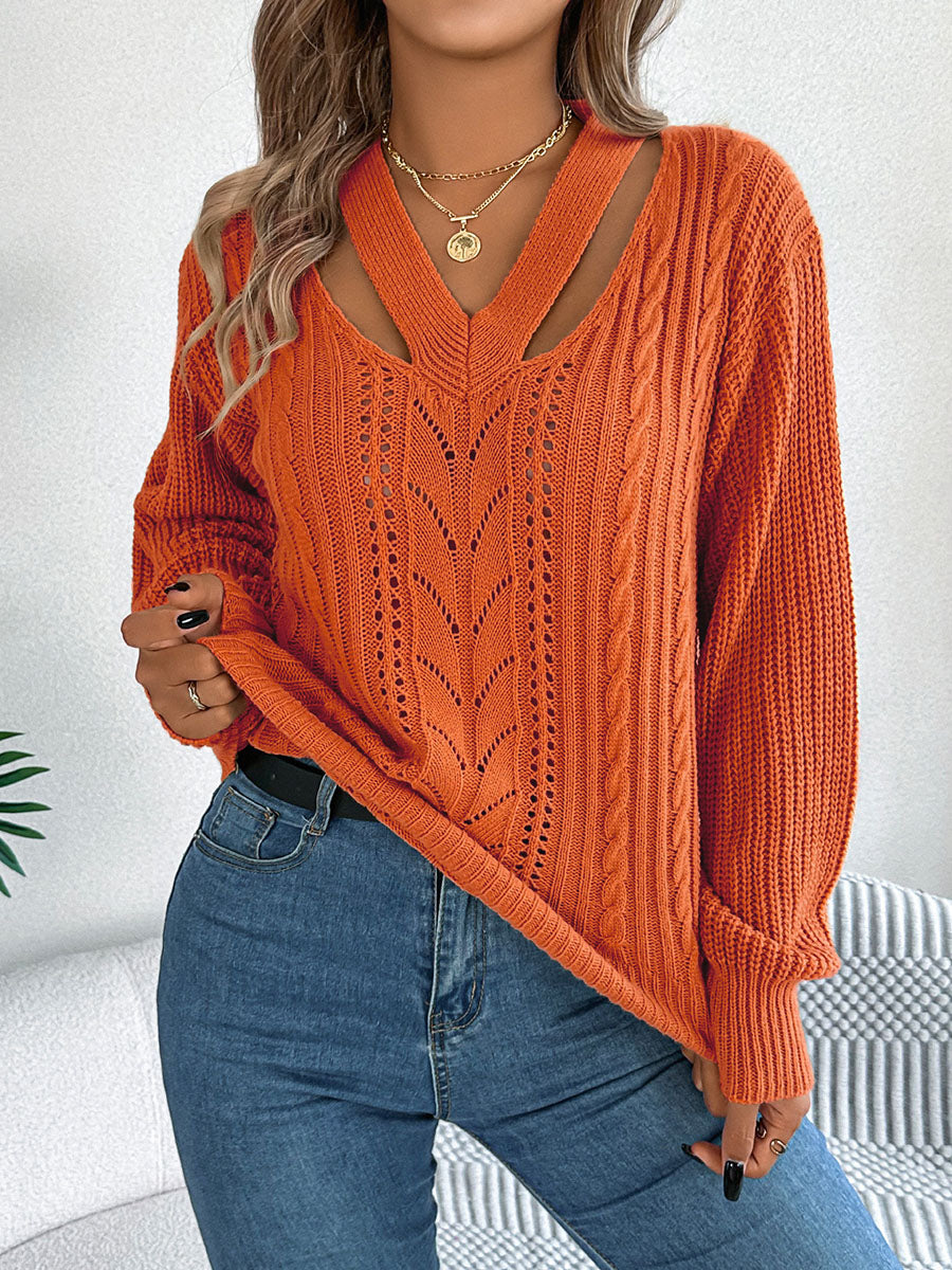 womens-hollow-v-neck-lantern-sleeve-pullover-sweater-we9d