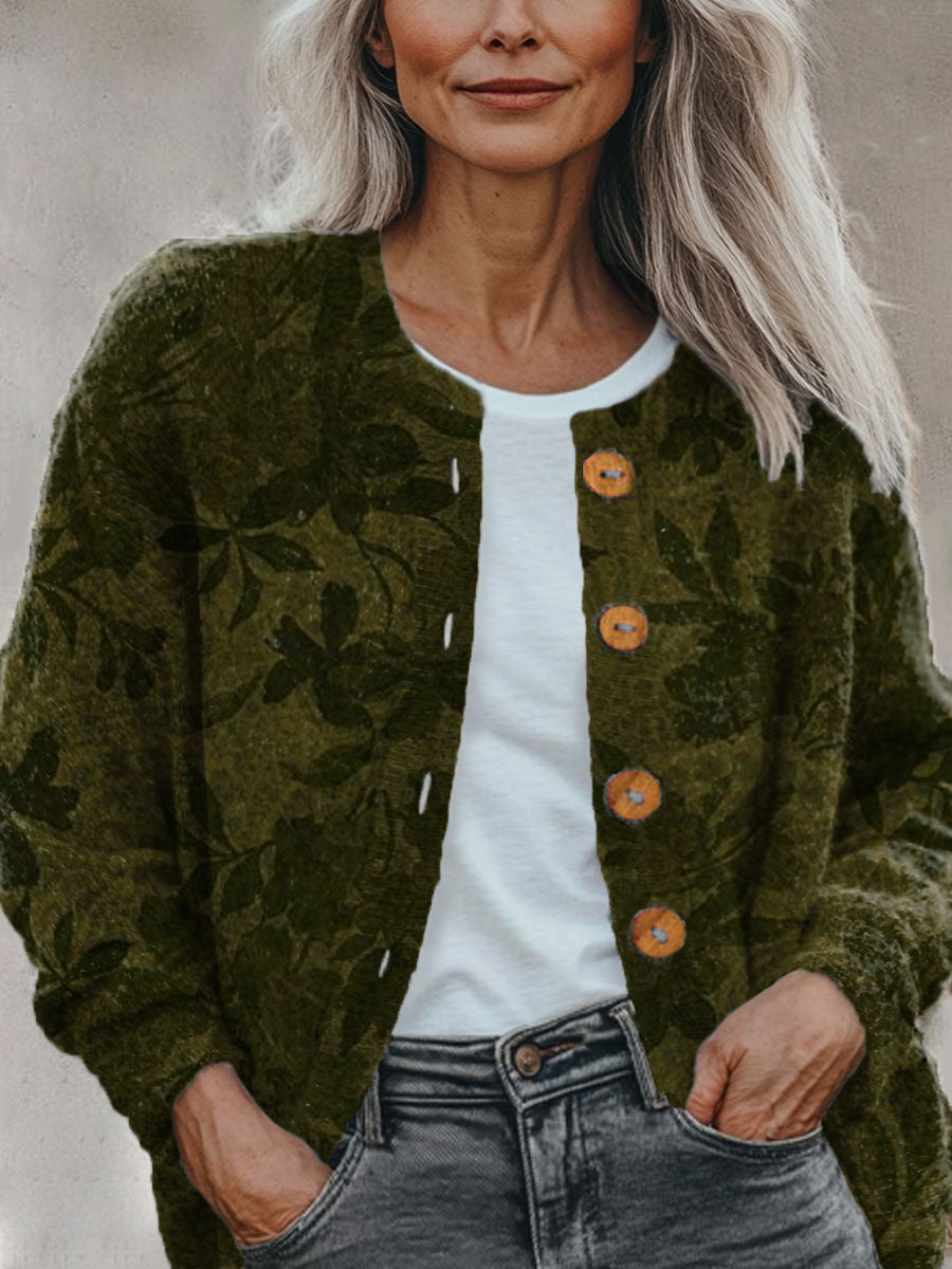 retro-ethnic-floral-pattern-print-buttoned-cardigan-sweater