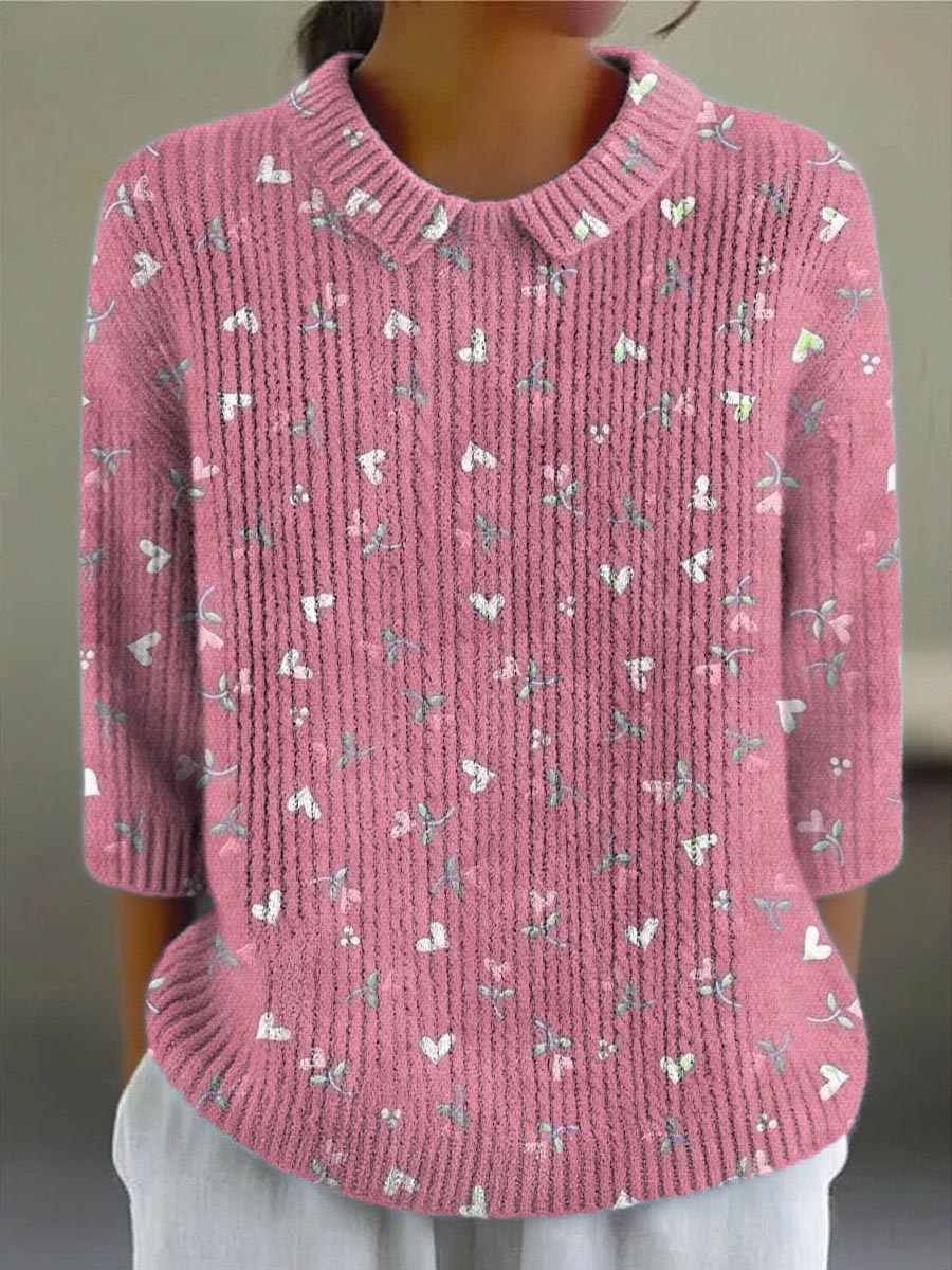 womens-love-pattern-art-print-casual-pullover-sweater