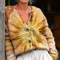beautiful-abstract-sun-painting-art-print-buttoned-cardigan-sweater