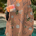 womens-vintage-bee-floral-art-print-casual-pullover-sweater-2489