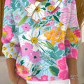 womens-floral-art-casual-peter-pan-collar-3-4-sleeve-sweater