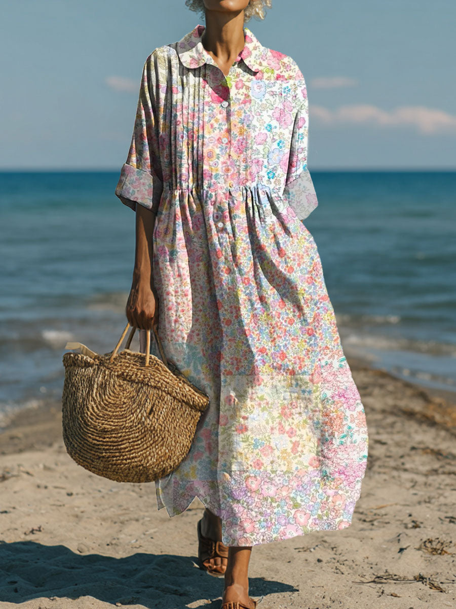 Women's Flowers Art Casual Print Dress